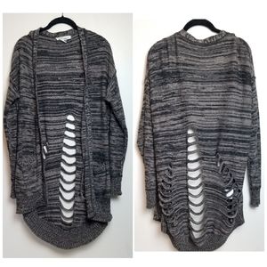 BCBGENERATION Distressed Pocket Cardigan